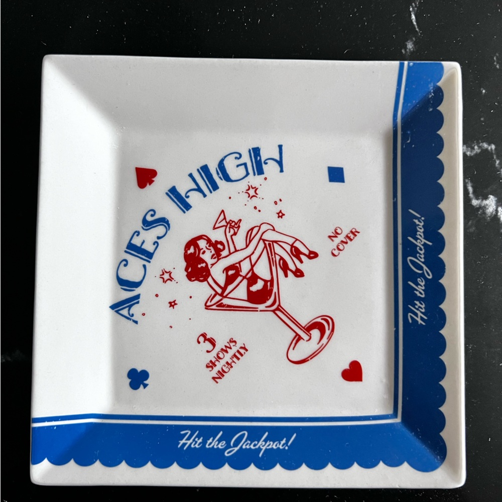 Ace’s High Cocktail Napkin Tray 1960’s nostalgia Collectible